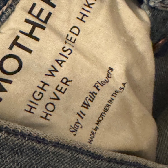 MOTHER Superior High Waisted Hiker Hover jeans in Slay It With Flowers - Picture 11 of 11